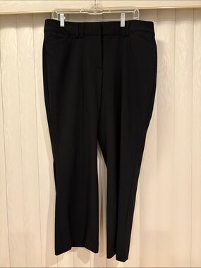 Lane Bryant Black Straight-Leg Dress Trousers